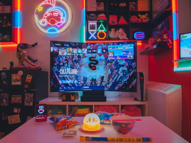 Console pods set up for a co-op marathon